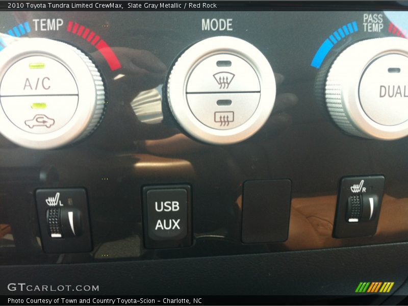 Slate Gray Metallic / Red Rock 2010 Toyota Tundra Limited CrewMax