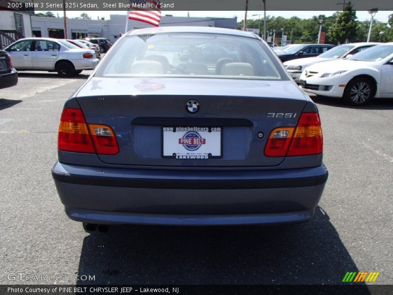 Steel Blue Metallic / Sand 2005 BMW 3 Series 325i Sedan