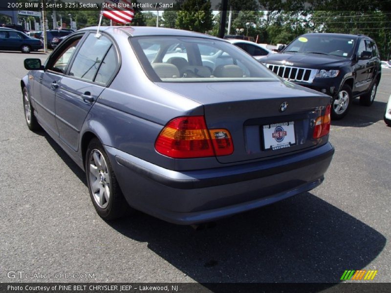 Steel Blue Metallic / Sand 2005 BMW 3 Series 325i Sedan