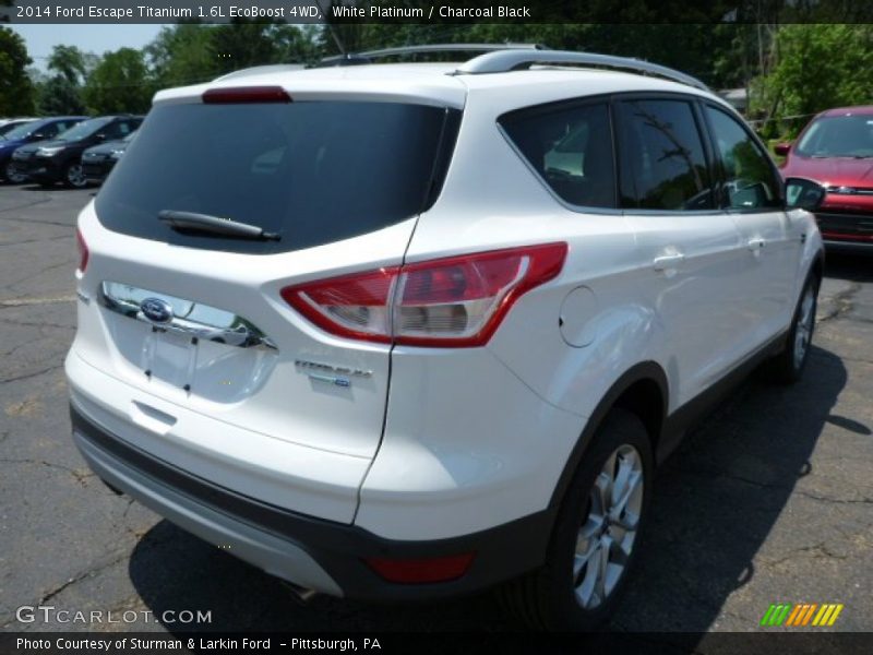 White Platinum / Charcoal Black 2014 Ford Escape Titanium 1.6L EcoBoost 4WD