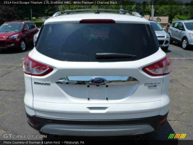 White Platinum / Charcoal Black 2014 Ford Escape Titanium 1.6L EcoBoost 4WD