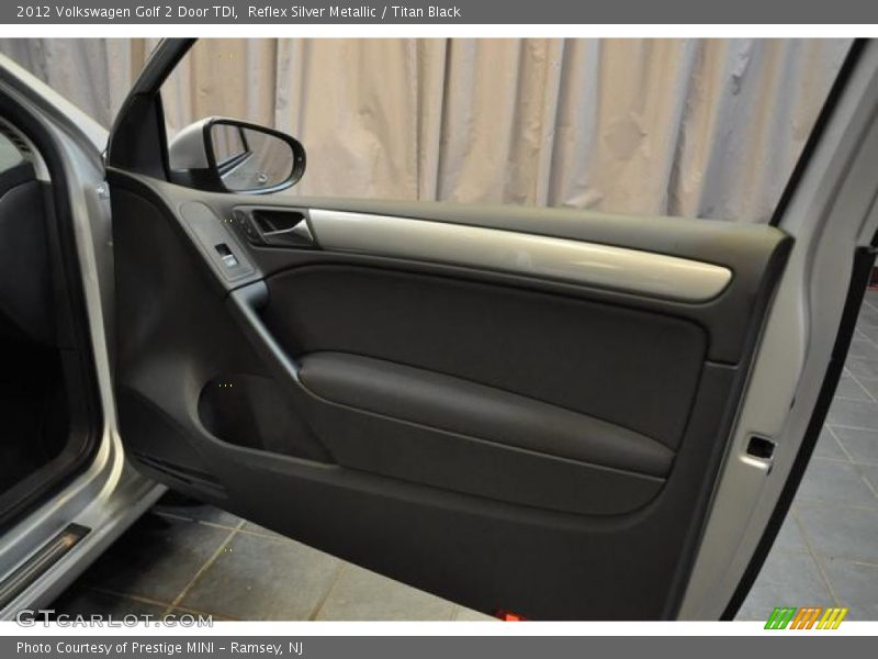 Reflex Silver Metallic / Titan Black 2012 Volkswagen Golf 2 Door TDI