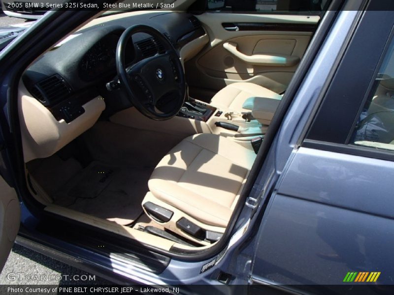 Steel Blue Metallic / Sand 2005 BMW 3 Series 325i Sedan