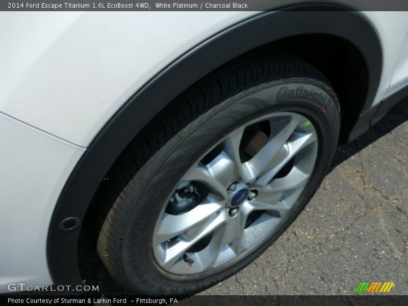 White Platinum / Charcoal Black 2014 Ford Escape Titanium 1.6L EcoBoost 4WD