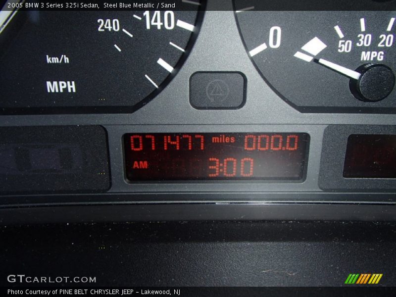 Steel Blue Metallic / Sand 2005 BMW 3 Series 325i Sedan