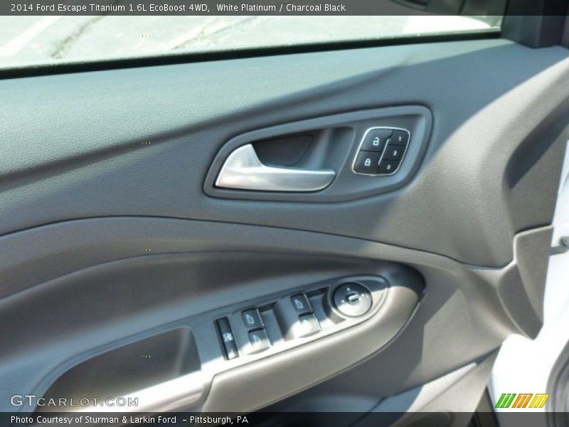 White Platinum / Charcoal Black 2014 Ford Escape Titanium 1.6L EcoBoost 4WD