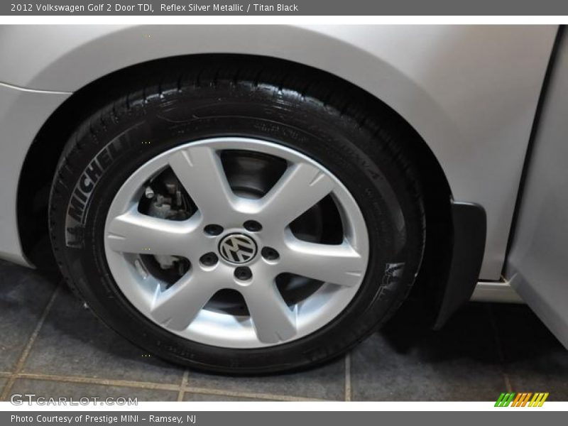 Reflex Silver Metallic / Titan Black 2012 Volkswagen Golf 2 Door TDI