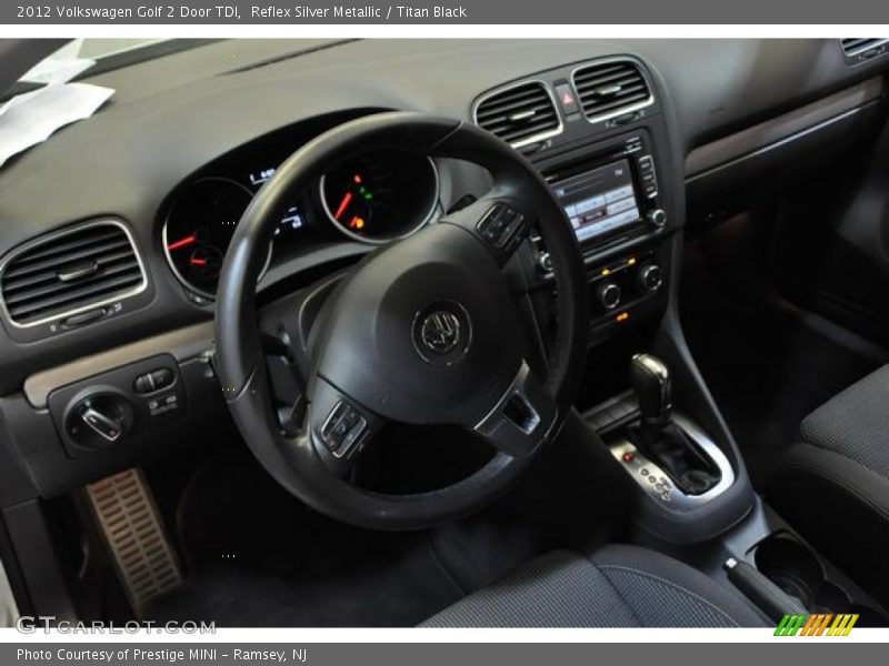 Reflex Silver Metallic / Titan Black 2012 Volkswagen Golf 2 Door TDI