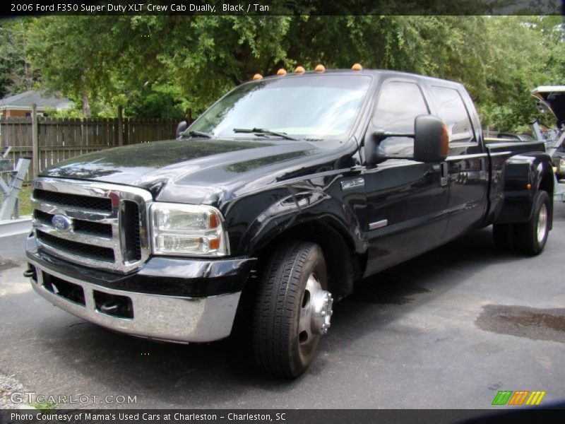Black / Tan 2006 Ford F350 Super Duty XLT Crew Cab Dually