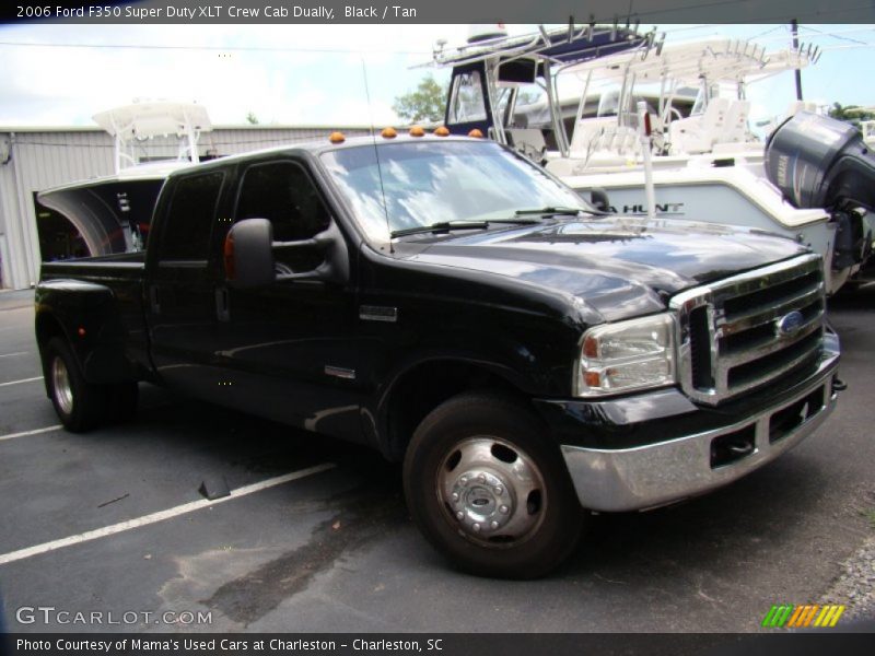 Black / Tan 2006 Ford F350 Super Duty XLT Crew Cab Dually