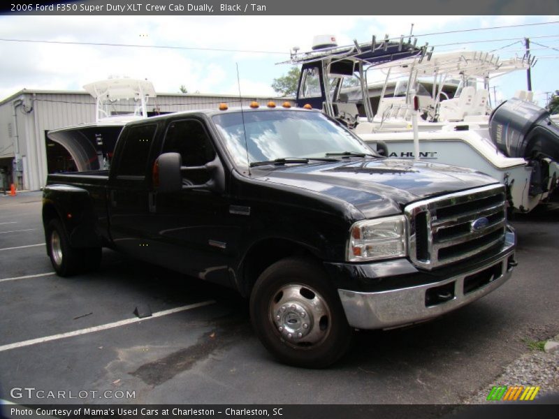 Black / Tan 2006 Ford F350 Super Duty XLT Crew Cab Dually