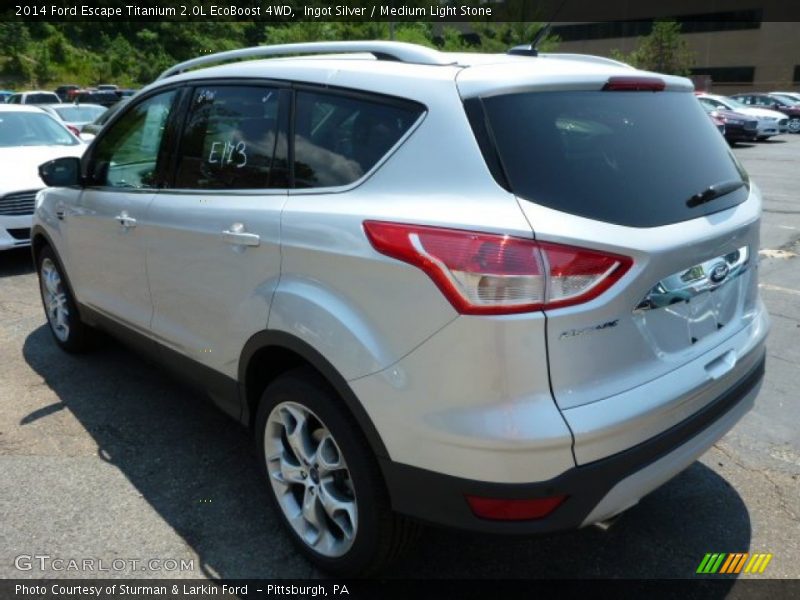 Ingot Silver / Medium Light Stone 2014 Ford Escape Titanium 2.0L EcoBoost 4WD