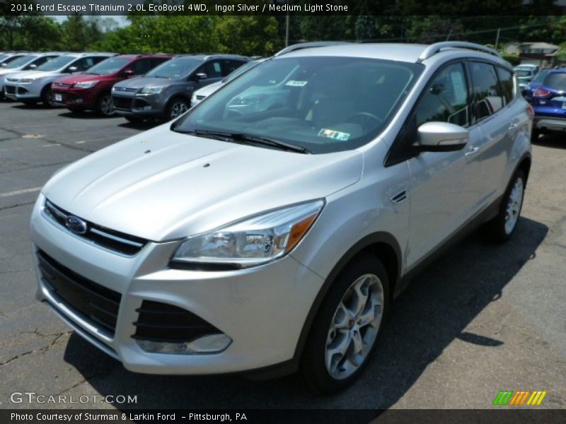 Ingot Silver / Medium Light Stone 2014 Ford Escape Titanium 2.0L EcoBoost 4WD