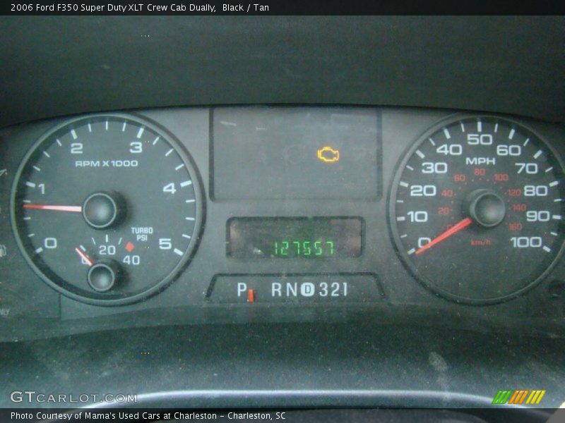 Black / Tan 2006 Ford F350 Super Duty XLT Crew Cab Dually