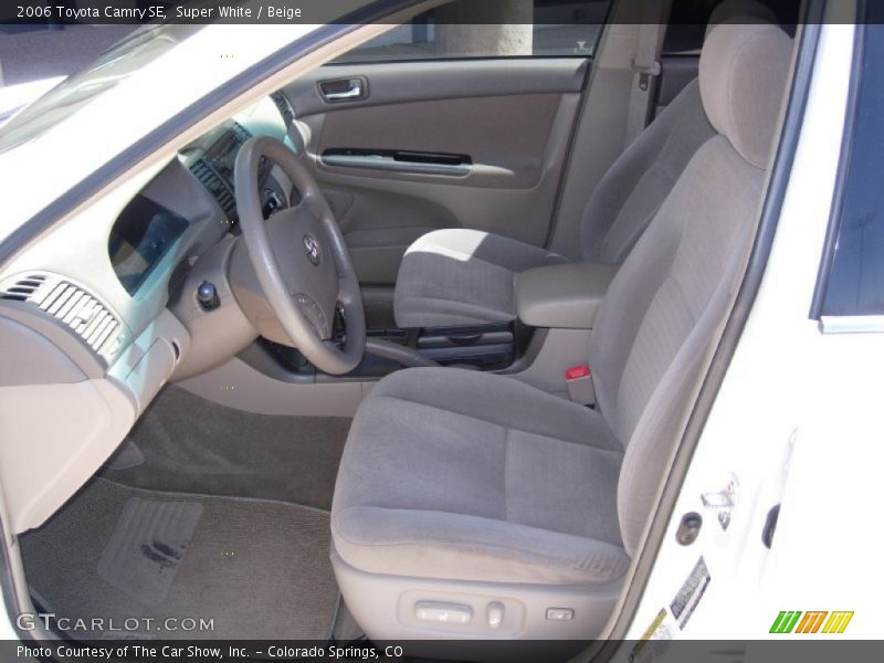 Front Seat of 2006 Camry SE