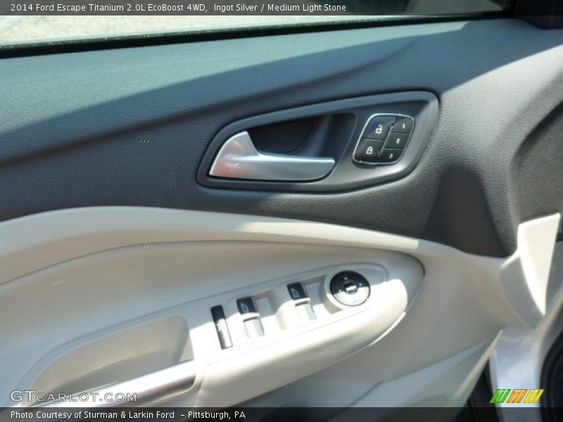 Ingot Silver / Medium Light Stone 2014 Ford Escape Titanium 2.0L EcoBoost 4WD