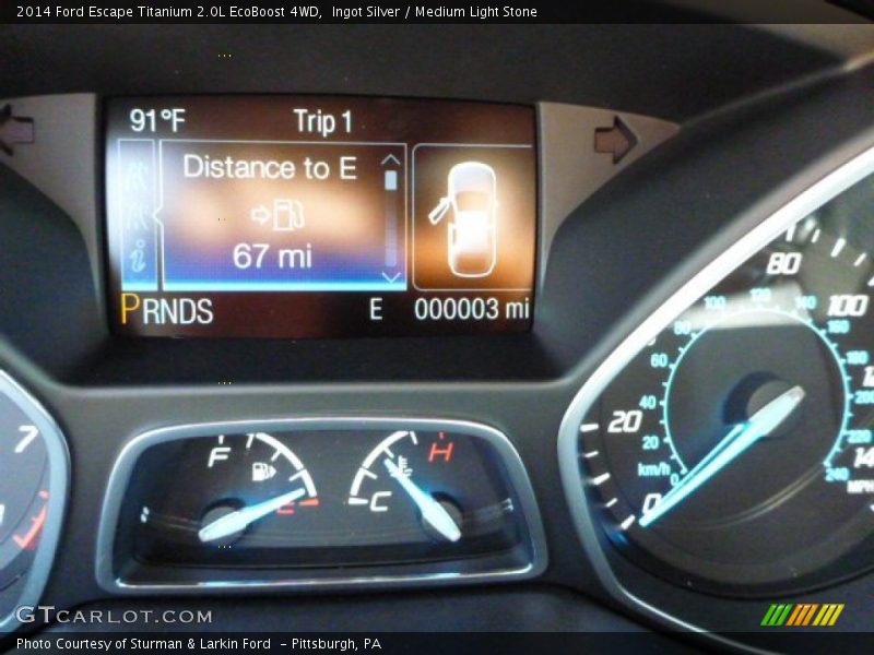 Ingot Silver / Medium Light Stone 2014 Ford Escape Titanium 2.0L EcoBoost 4WD