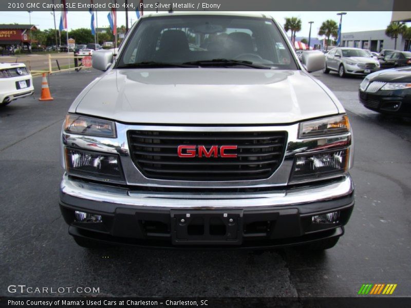 Pure Silver Metallic / Ebony 2010 GMC Canyon SLE Extended Cab 4x4