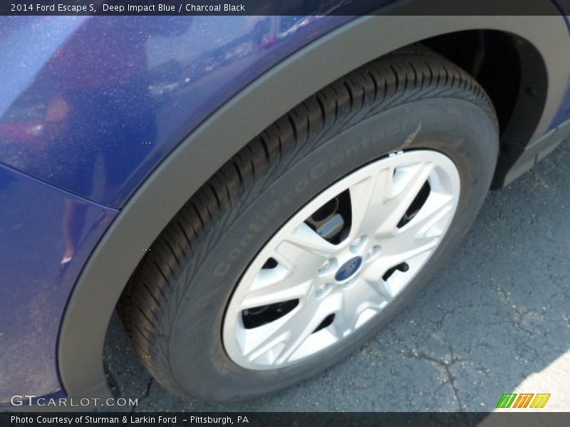 Deep Impact Blue / Charcoal Black 2014 Ford Escape S