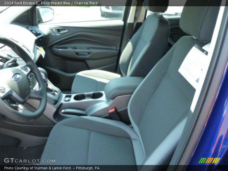 Deep Impact Blue / Charcoal Black 2014 Ford Escape S