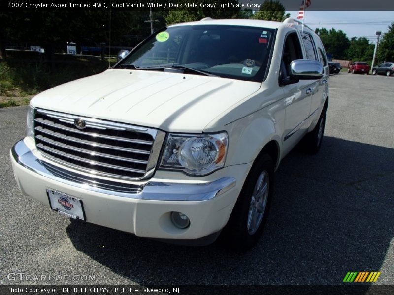 Cool Vanilla White / Dark Slate Gray/Light Slate Gray 2007 Chrysler Aspen Limited 4WD