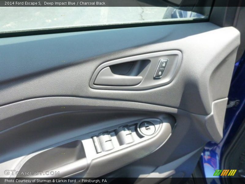 Deep Impact Blue / Charcoal Black 2014 Ford Escape S