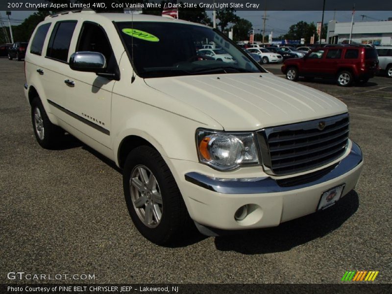 Cool Vanilla White / Dark Slate Gray/Light Slate Gray 2007 Chrysler Aspen Limited 4WD