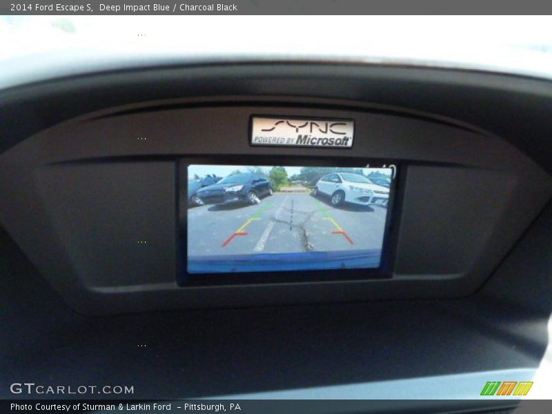 Deep Impact Blue / Charcoal Black 2014 Ford Escape S