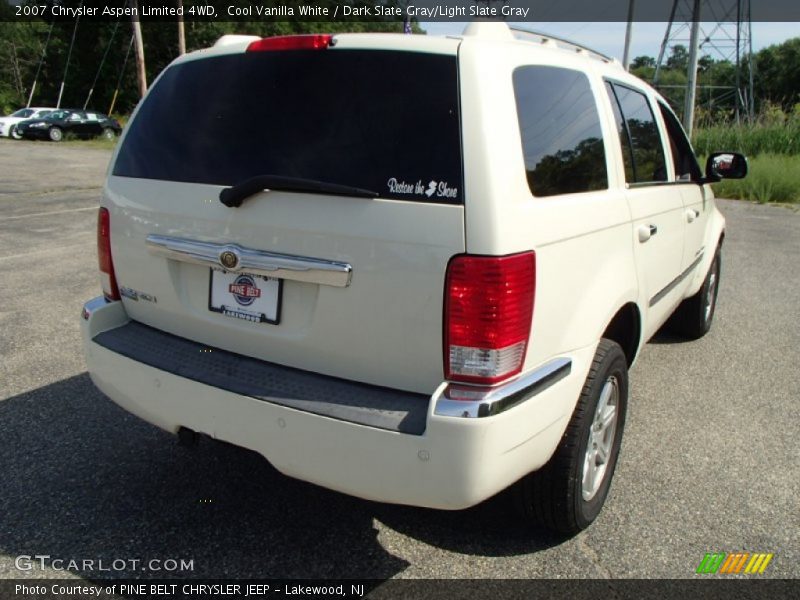 Cool Vanilla White / Dark Slate Gray/Light Slate Gray 2007 Chrysler Aspen Limited 4WD