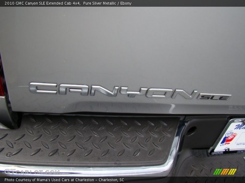 Pure Silver Metallic / Ebony 2010 GMC Canyon SLE Extended Cab 4x4