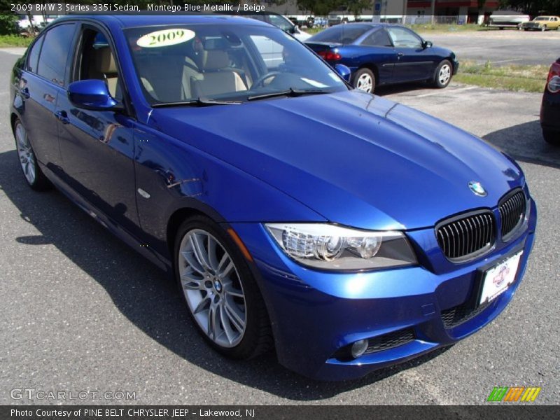 Montego Blue Metallic / Beige 2009 BMW 3 Series 335i Sedan