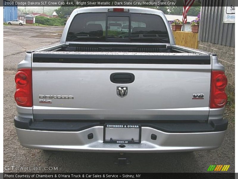 Bright Silver Metallic / Dark Slate Gray/Medium Slate Gray 2008 Dodge Dakota SLT Crew Cab 4x4