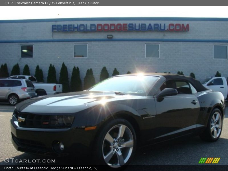 Black / Black 2012 Chevrolet Camaro LT/RS Convertible