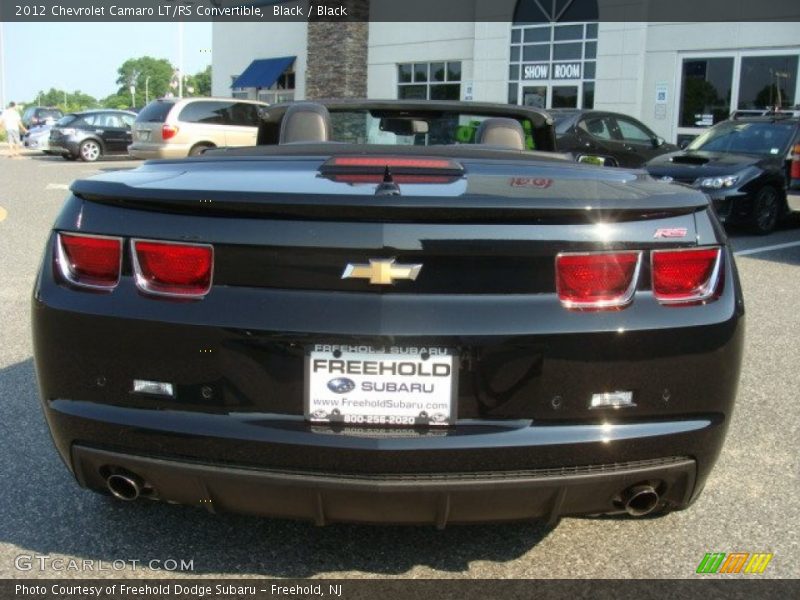 Black / Black 2012 Chevrolet Camaro LT/RS Convertible