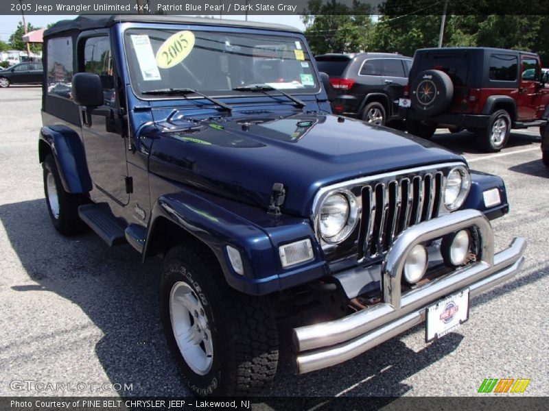 Patriot Blue Pearl / Dark Slate Gray 2005 Jeep Wrangler Unlimited 4x4