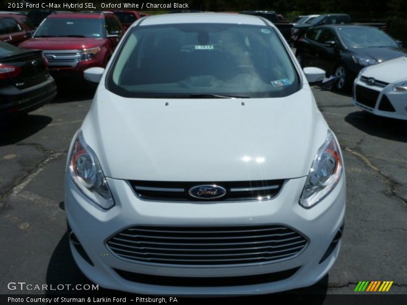 Oxford White / Charcoal Black 2013 Ford C-Max Hybrid SEL