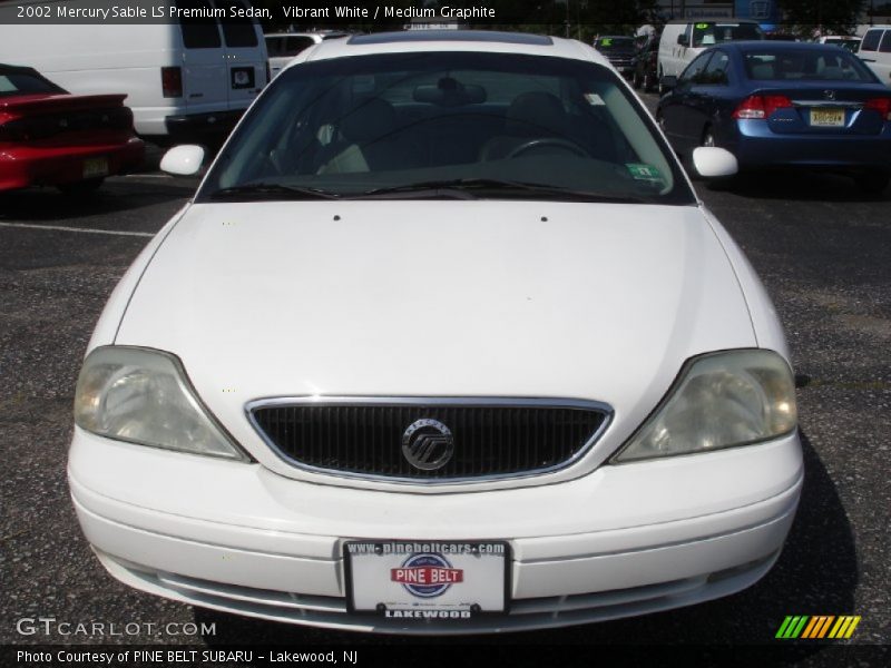 Vibrant White / Medium Graphite 2002 Mercury Sable LS Premium Sedan