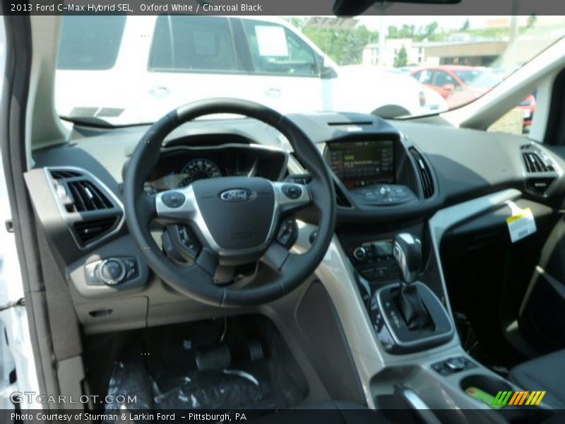 Oxford White / Charcoal Black 2013 Ford C-Max Hybrid SEL