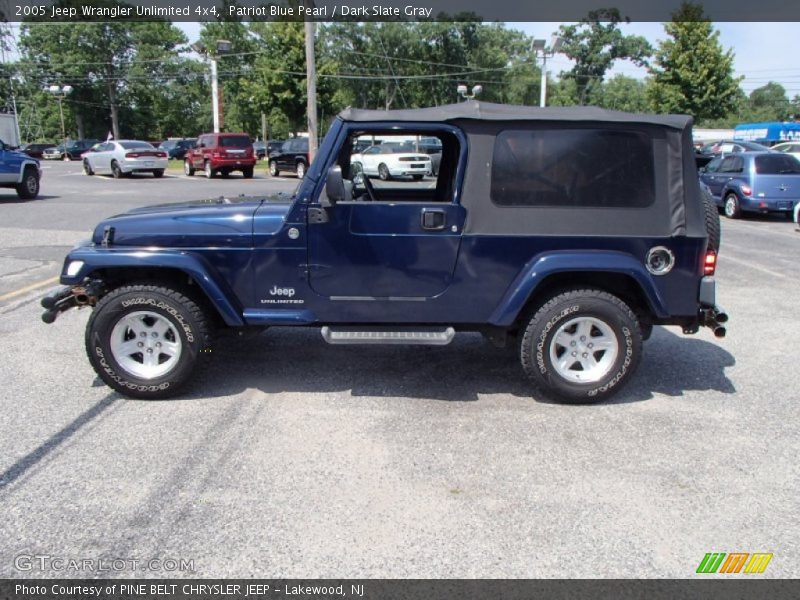 Patriot Blue Pearl / Dark Slate Gray 2005 Jeep Wrangler Unlimited 4x4