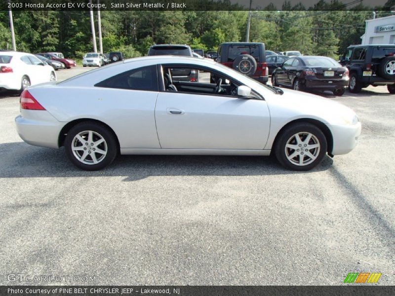 Satin Silver Metallic / Black 2003 Honda Accord EX V6 Coupe