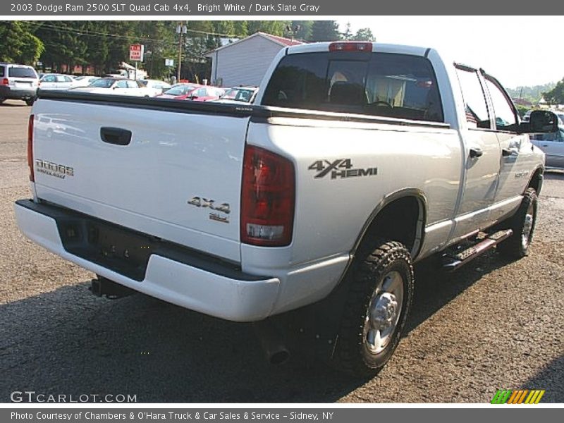 Bright White / Dark Slate Gray 2003 Dodge Ram 2500 SLT Quad Cab 4x4