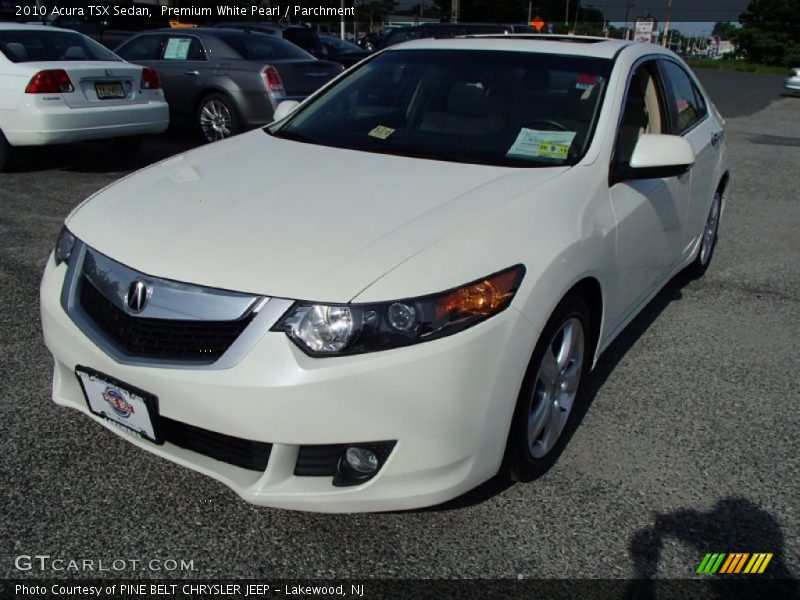 Premium White Pearl / Parchment 2010 Acura TSX Sedan
