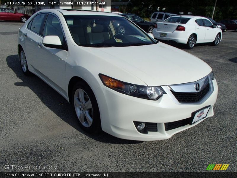 Premium White Pearl / Parchment 2010 Acura TSX Sedan