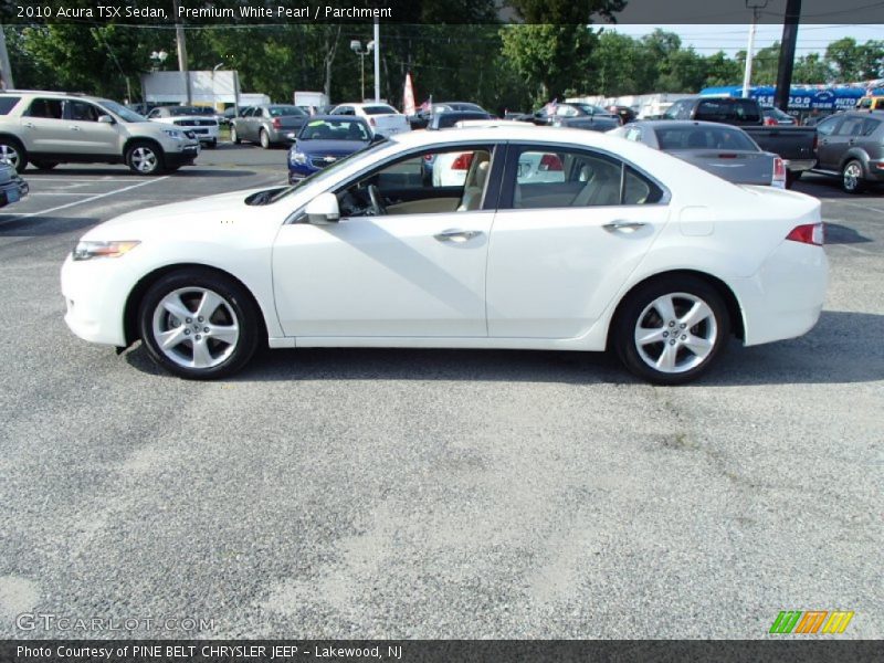 Premium White Pearl / Parchment 2010 Acura TSX Sedan