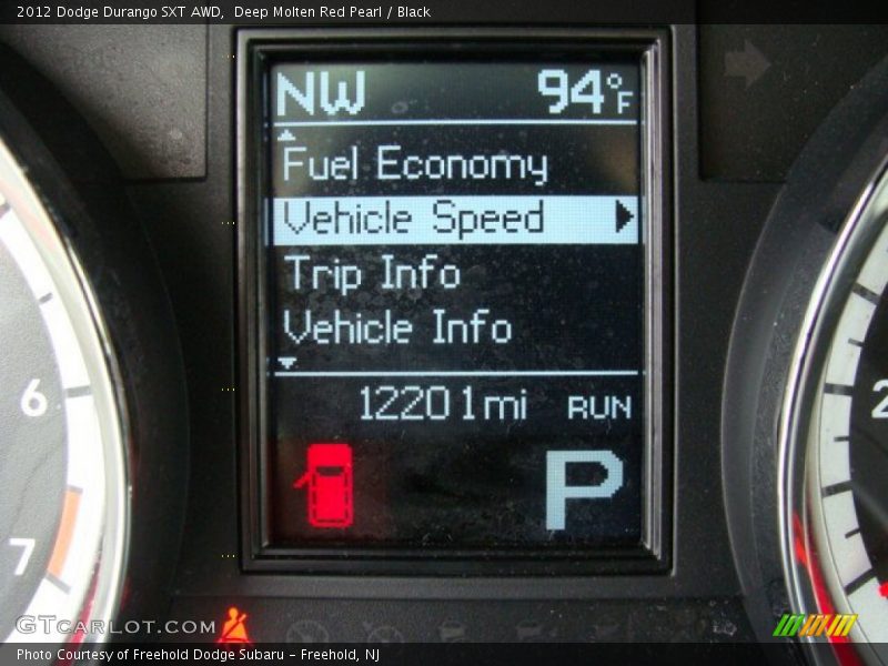 Deep Molten Red Pearl / Black 2012 Dodge Durango SXT AWD