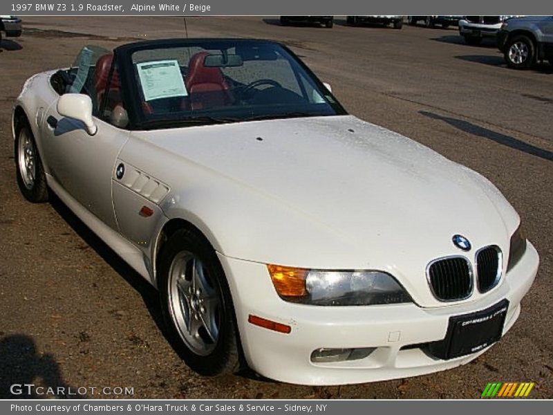 Alpine White / Beige 1997 BMW Z3 1.9 Roadster