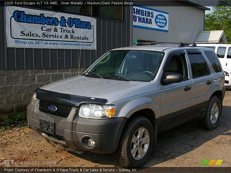 Silver Metallic / Medium/Dark Pebble Beige 2005 Ford Escape XLT V6 4WD