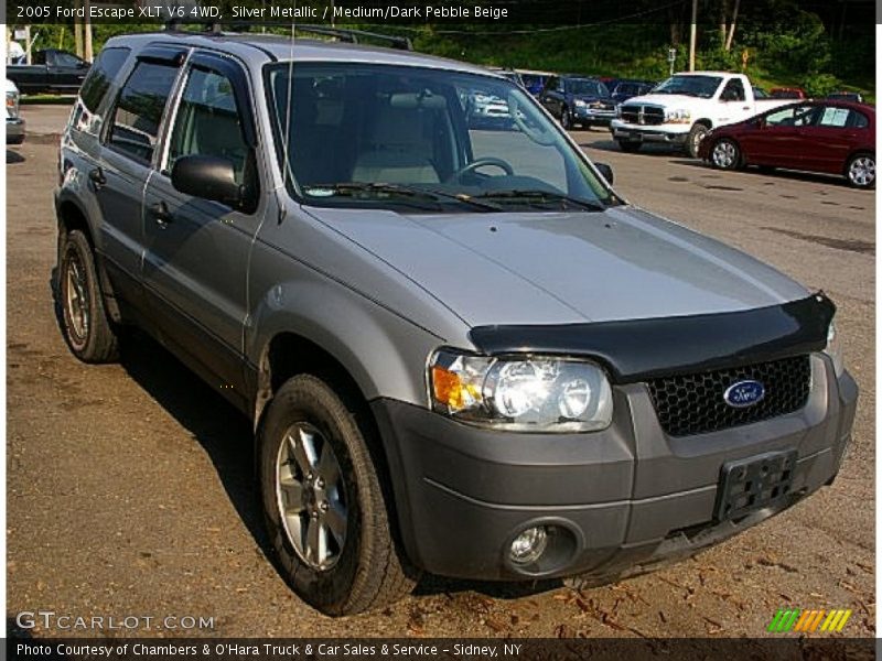 Silver Metallic / Medium/Dark Pebble Beige 2005 Ford Escape XLT V6 4WD