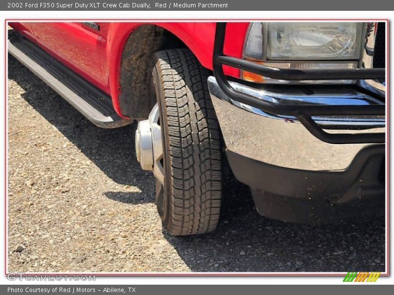 Red / Medium Parchment 2002 Ford F350 Super Duty XLT Crew Cab Dually