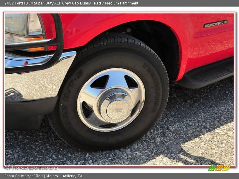 Red / Medium Parchment 2002 Ford F350 Super Duty XLT Crew Cab Dually